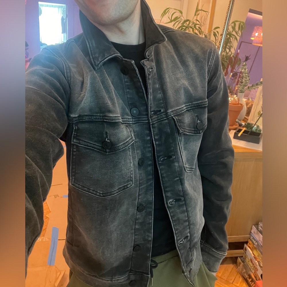 Gray denim jacket (EXPRESS, XS)